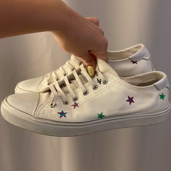 Saint Laurent Bedford Sneakers with Star Print - Picture 2 of 5